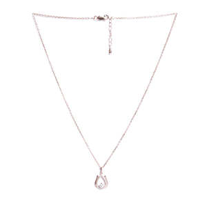 Colgante de Plata de Ley 925 con Baño de Rodio en Forma de Gota de Agua para Mujer, con Circonita o Moissanita - Product Image 4