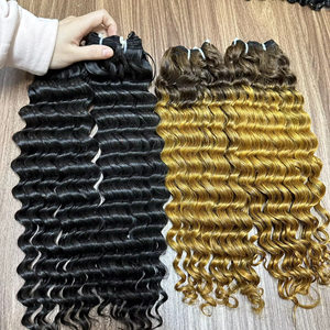 2025 prix de gros tendance haute qualité bouclés faisceaux vietnamiens têtes de formation de cheveux humains pour les femmes noires vendeurs - Product Image 1