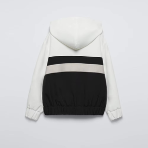 Sweat à capuche réglable d'hiver pour hommes Logo personnalisé Surdimensionné Respirant Fermeture éclair complète Tenue décontractée Coton mélangé de base - Product Image 2