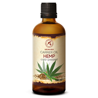Huile de graines de chanvre 100 ml Aromatika raffinée, 100% pure, naturelle, riche en oméga, antioxydante, huile botanique pour la barrière lipidique anti-âge du corps
