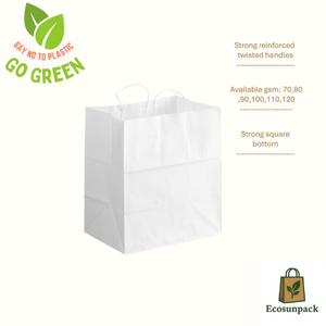 Bolsa de Compra Ecosunpack, Duradera, Elegante, Ecológica, de Papel Kraft, Moderna, Sostenible, Reciclable, Biodegradable y Ligera - Product Image 2