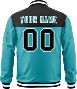 Chaqueta universitaria personalizada con cremallera frontal Proveedor OEM para hombres, mujeres y jóvenes en pedidos a granel - Product Image 2