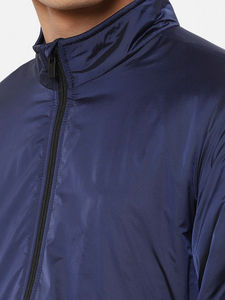 Nouvelle veste en satin de polyester à manches longues sur mesure en gros pour hommes, devant surélevé, broderie personnalisée, imperméable, écologique, streetwear - Product Image 6