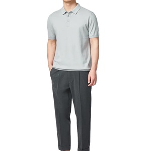 Chemises de golf en maille unie à séchage rapide, personnalisables avec logo, de haute qualité, en polyester, à manches courtes pour hommes, vente en gros - Product Image 6