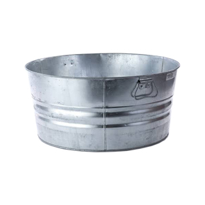 Bañera de metal para bebidas Enfriador de vino de metal Cubo de cerveza y champán de cóctel de acero inoxidable con mango lateral - Product Image 5