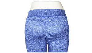 Leggings de Yoga de Cintura Alta para Mujer, Elásticos en Cuatro Direcciones, Spandex/Nailon, Largos, Talla Grande, Pantalones Casuales - Product Image 4