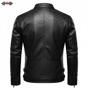 แจ็คเก็ตหนังวัวแท้สำหรับฤดูหนาวแบบปรับแต่งได้สำหรับผู้ชาย  แขนเสื้อแบบซิป  ป้องกันไหล่เสริม  ระบายอากาศได้ดี กันน้ำ กันลม - Product Image 2