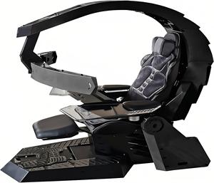 Best Quality Multi -Screen Encoding Cabin Workstation Office Cockpit Gaming Station Video Gaming Chair <b>Computer</b> <b>Table</b> - Product Image 1