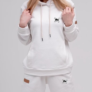 ชุดเซ็ต 2 ชิ้น ผ้าฝ้ายสำหรับผู้หญิง ดีไซน์ทันสมัย พร้อมโลโก้สั่งทำ เสื้อฮู้ดมีซิป ระบายอากาศได้ดี เหมาะสำหรับกิจกรรมกลางแจ้งในฤดูหนาว - Product Image 6