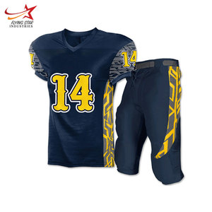 Uniforme de football américain de haute qualité fabriqué par un fabricant professionnel, taille plus, logo personnalisé, léger, manches courtes, imprimé - Product Image 6