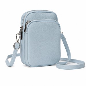 Sac de téléphone rond, pochette pour téléphone portable à bandoulière, double fermeture éclair, petit sac à bandoulière pour femmes, nouveau style 2025 - Product Image 1