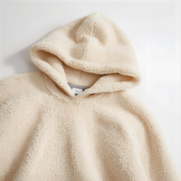 Sweat-shirt à capuche Teddy en polaire douce et moelleuse pour l'hiver, pour homme/femme, avec logo brodé personnalisé, options OEM/ODM, imperméable
