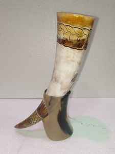 Cuerno para beber vikingo ecológico hecho a mano Natural personalizado de alta calidad, técnica tallada para el hogar, restaurante, Hotel, India - Product Image 4