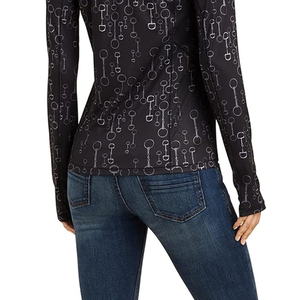 Vêtements équestres de qualité supérieure vêtements de compétition chemise couche de base haut à manches longues personnalisé vente en gros 4 voies Stretch chemise d'équitation - Product Image 6