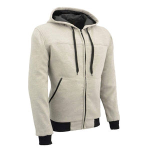 Sudadera con cremallera de gran tamaño con cremallera personalizada de alta calidad para hombre en blanco con cremallera completa con forro polar GSM pesado de Pakistán sudaderas con cremallera para hombre - Product Image 3