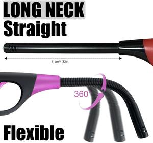 Encendedor Eléctrico Portátil de Butano, Negro, de Plástico, Recargable, con Encendido de Pedernal, para Chimenea, Fiestas, Barbacoa y Parrilla - Product Image 2