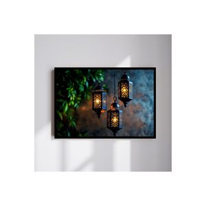 Table rectangulaire moderne en MDF de grande taille 70x50cm, impression de qualité sans décoloration, art mural encadré coloré 122 - Product Image 1