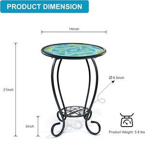 Motif de carrelage Art déco classique, mosaïque de table, design artisanal écologique pour la décoration de la maison, du bureau, du restaurant, cadeau de Diwali - Product Image 5