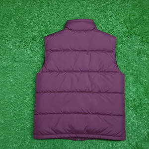 Gilet matelassé décontracté pour homme, veste d'hiver sans manches à fermeture éclair, veste chaude à bulles, gilet matelassé personnalisé, 100% polyester - Product Image 2