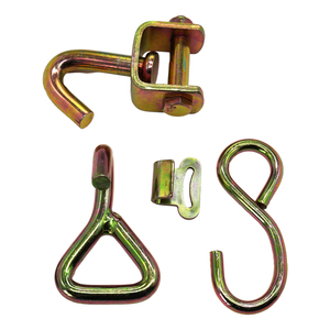 Kits de fixation robustes à crochets <span class=keywords><strong>en</strong></span> J et anneaux <span class=keywords><strong>en</strong></span> D, galvanisés à haute résistance, pour le maintien de charges lourdes sur camions et remorques de bateaux - Product Image 1