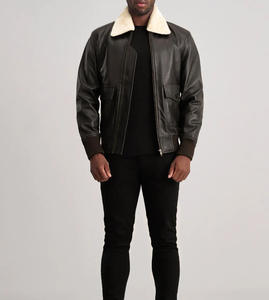 Chaqueta de Cuero PU Lavable de Alta Calidad para Hombre, Diseño Vintage con Cuello Alto, Detalles de Piel y Cuero, Impermeable y Transpirable en la Parte Delantera - Product Image 3