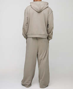 Conjunto Deportivo Informal de Otoño Cómodo y Elegante con Logotipo Personalizado para Hombre, Sudadera y Pantalones Deportivos de Secado Rápido 100% Algodón - Product Image 2