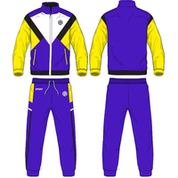 Ensemble de survêtements de football personnalisés pour entraînement en groupe, imprimés par transfert thermique, respirants, à séchage rapide, en polaire, unisexe, avec veste à cordon et pantalon