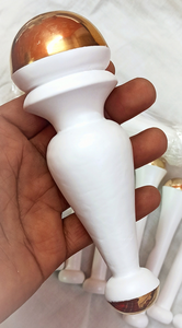 เครื่องนวดไม้กายสิทธิ์แบบสองวัตถุประสงค์พร้อมที่จับไม้สำหรับบรรเทาความเครียดที่หน้าหลังคอและร่างกาย - Product Image 3