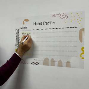 ตัวจัดระเบียบสมุดวางแผนรายเดือนแบบโพลีสไตรีนที่ทนทานที่จับแก้วไม้กระจกแบบคงที่ขนาด13นิ้วใช้ซ้ำได้ - Product Image 4