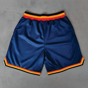 Shorts de basket-ball pour garçon respirants de haute qualité personnalisés Logo brodé Numéro Maille Shorts de sport de basket-ball pour hommes - Product Image 4