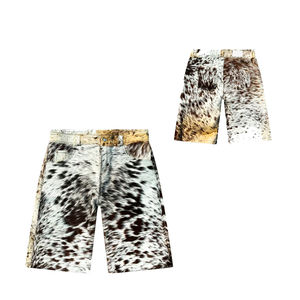 Pantalones cortos de piel de vaca para hombre con diseño personalizado al mejor precio al por mayor - Product Image 6