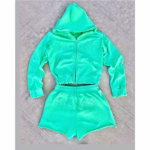 100% Cotton Casual Sweatshirt + Long <b>Shorts</b> Sweatsuit & Jogger Tracksuit Two Piece <b>Set</b> <b>For</b> <b>Women</b> - Product Image 4