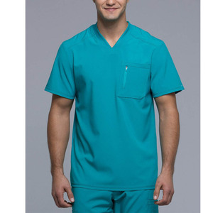 Ropa médica con cuello en V y cremallera para hombre y mujer, trajes médicos elásticos Unisex, uniformes de enfermería para Hospital, calidad Premium, venta al por mayor - Product Image 6