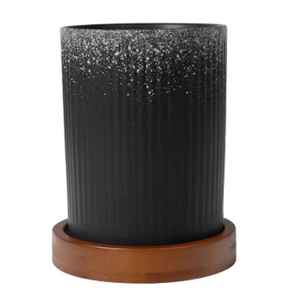 Porta Utensilios de Cerámica Artesanal de Gres |   Organizador de Utensilios de Cocina y Cucharas |   Jarrón Decorativo para Encimera - Product Image 4