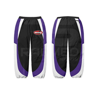 100% Nylon DTF Logo Windbreaker Chándal Pantalón elástico y chaqueta con cremallera Nuevo diseño Chándal de invierno para hombres
