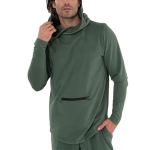 Gran oferta, sudaderas con capucha en blanco de manga larga para hombre de alta calidad con bolsillo frontal con cremallera, sudaderas personalizadas para adultos - Product Image 1