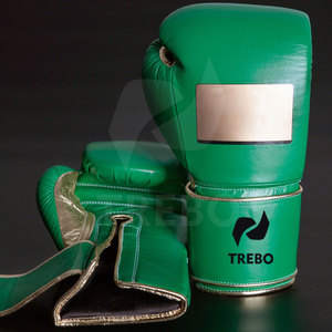 Professional Custom Leather Boxing <b>Gloves</b> with <b>Laced</b> Wrist Eco-Friendly Lightweight Moisture Wicking for Fight Training - Product Image 2