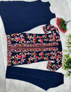 Printed Anarkali Set and Dupatta Set with Heavy Embroidery Work Trendy Womens Traditional Wear at Effective Price - Product Image 5