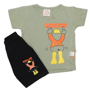 Costumes pour nouveau-nés garçons 2 pièces - Vert - Product Image 4