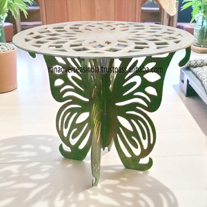 Thiết kế bàn kim loại với cơ sở bướm đẹp hiện đại bền và mảnh giọng hoàn hảo cho phòng khách với giá cả hợp lý - Product Image 5