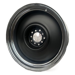 Mâm xe hơi cổ điển bằng thép, mạ crôm trắng đen, kích thước 15, 16, 17 inch, tùy chỉnh PCD và độ lệch, bề mặt nhẵn - Product Image 5