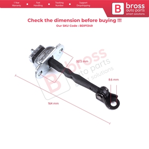 BDP1349 Frein de porte avant, butée de porte, limiteur de porte pour Corolla MK11 Auris MK2 E18 E180 2012-2018 6861002242 - Product Image 5