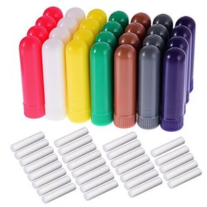 2025 personnalisé Amazon Hotsale blanc noir aromathérapie plastique nez inhalateur huile essentielle nasal inhalateur Tube fabricant indien - Product Image 6