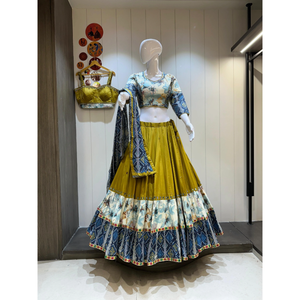 Navratri Special Pure Jaam Cotton Chaniya Choli Heavy Vintage Work Dupatta Traditional Moisture Wicking High Quality Ethnic - Product Image 1