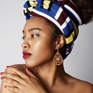 20 pares de pendientes colgantes de madera africana, pendientes ligeros de estilo étnico, pendientes bohemios de madera, colgante geométrico de madera - Product Image 5