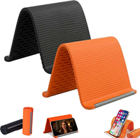 Soporte Plegable Minimalista de Silicona Suave para Teléfono Celular, Soporte Portátil Creativo y Flexible para Escritorio, Universal para Laptop, Móvil y Automóvil