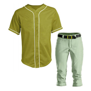 Diseño de sublimación personalizado precio barato conjunto de camisetas de béisbol secado rápido personalizado algodón poliéster Material uniformes de béisbol - Product Image 1