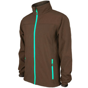 Chaqueta Softshell para Hombre, Ligera, Impermeable y Cortavientos, con Capucha, Forro Polar, Chaqueta para Correr y Senderismo, con Estampado de Logotipo - Product Image 4