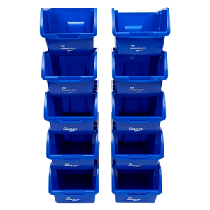 Bacs de rangement rectangulaires en plastique industriels robustes Conception multifonctionnelle à grande ouverture avant Injection moderne efficace - Product Image 1