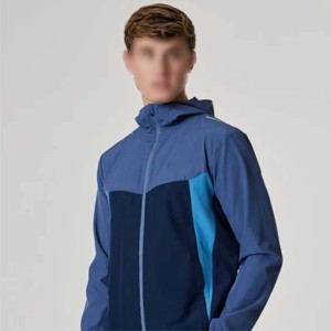 Cortavientos de dos tonos de moda para hombres: chaquetas ligeras, impermeables y transpirables para ropa informal y atlética - Product Image 2